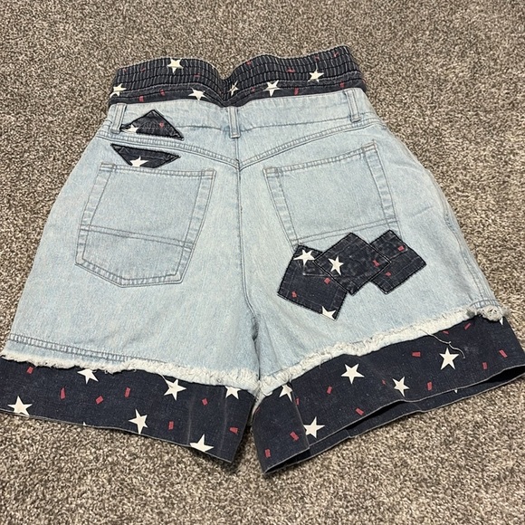 Vintage Polo Sports Club Blue Star Jean Shorts - Picture 3 of 3